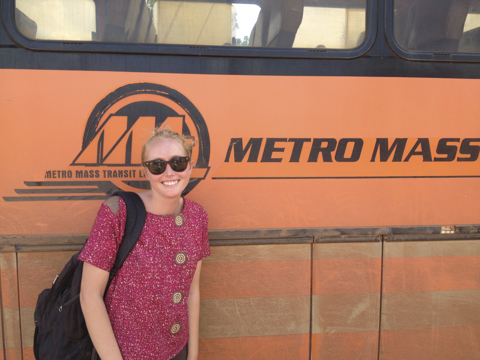 Posing with my favorite logo. Metro Mass: Moving the Nation