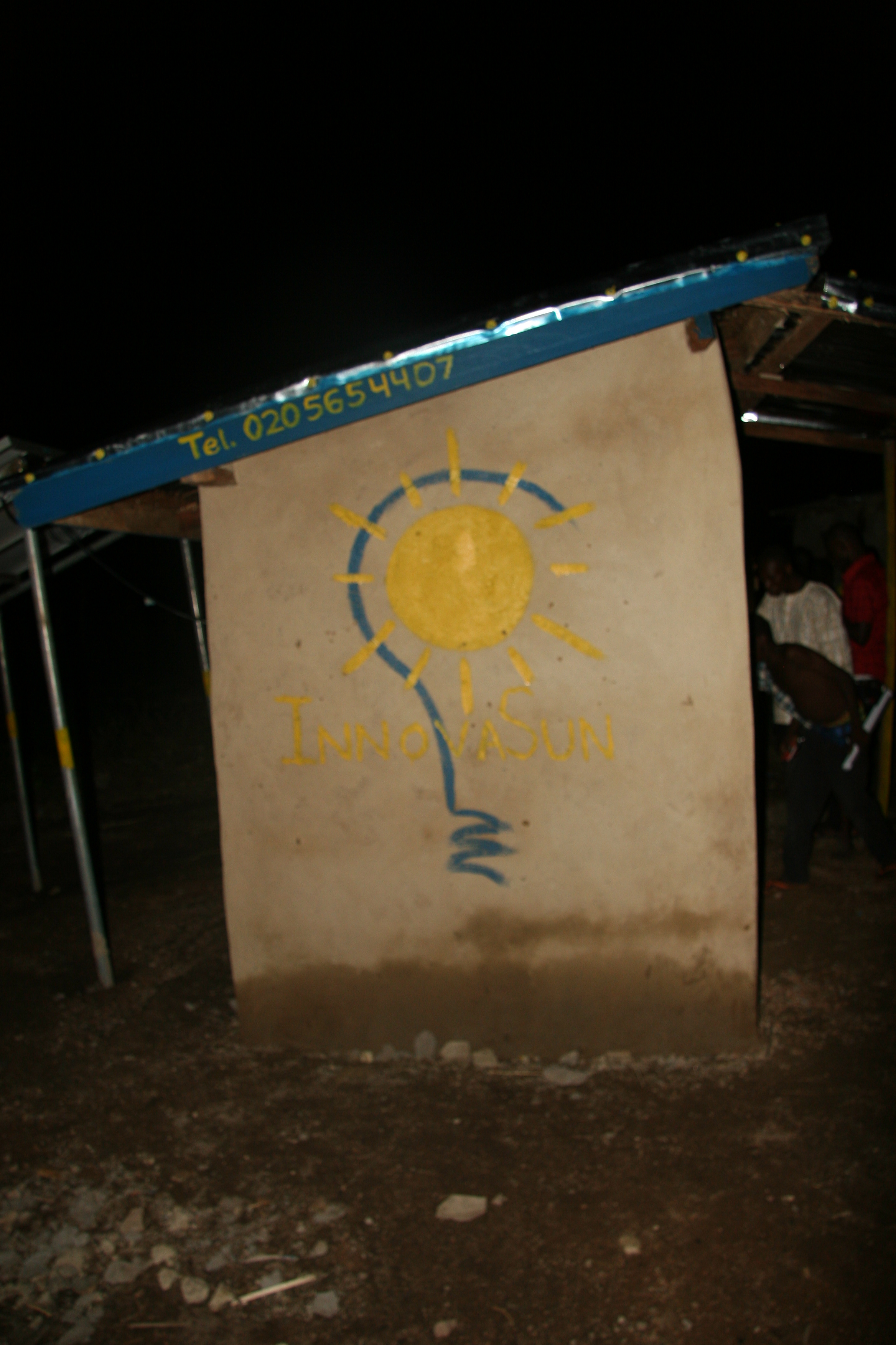 Sprucing up the Solar Center with the InnovaSun Logo!