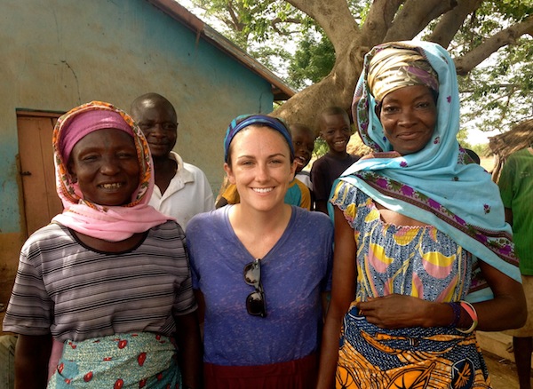 Azara, me and Mariama, the water business women in Kpachiyili. 2 years after opening day!