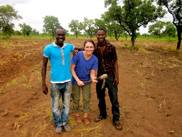 On Peter's farm in Libi!