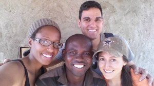 Hanging in Ghana with Saha Senior Manager, Amin, and two of the 2015 Winter Field Reps, Marsha and Sarah.