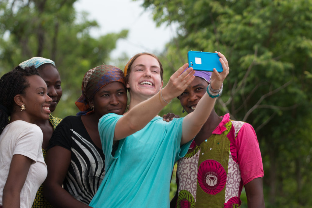 Lauren snaps a selfie with Tantuani's new entrepreneurs!